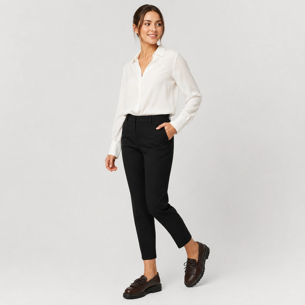 Mocassin en Cuir Marron Foncé Frange et Lacets Nœud Papillon | Elodie