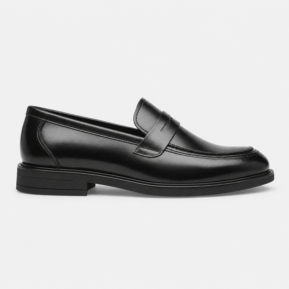 Mocassin de Ville Costume en Cuir Noir Vernis pour Homme | Eugene