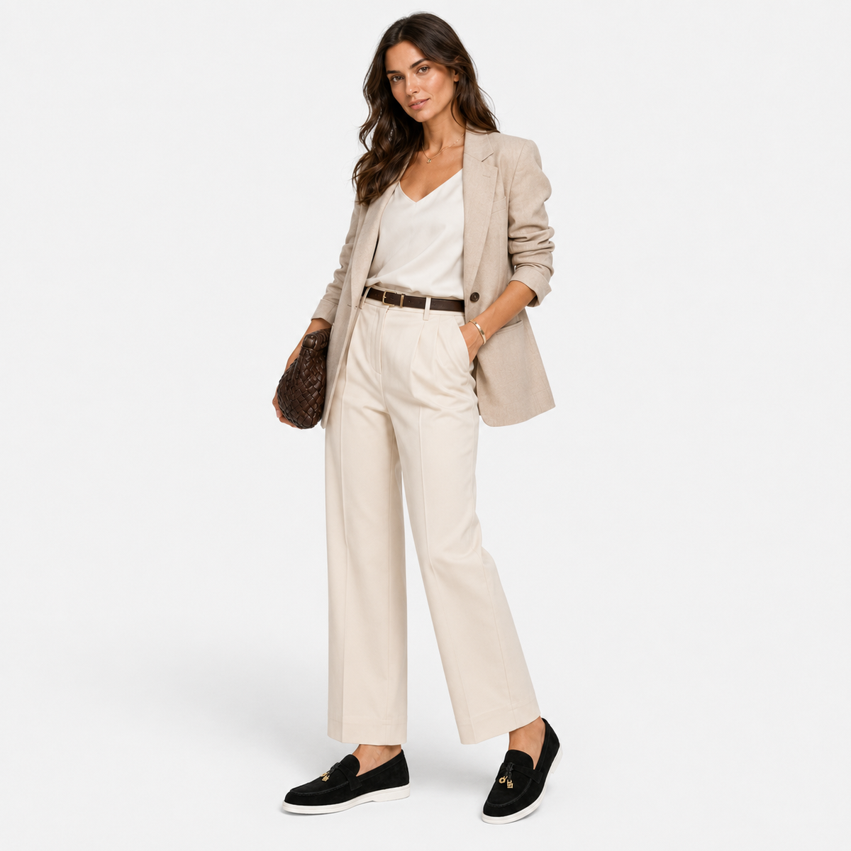 Mocassin Daim Noir Glands Dorés | Angele
