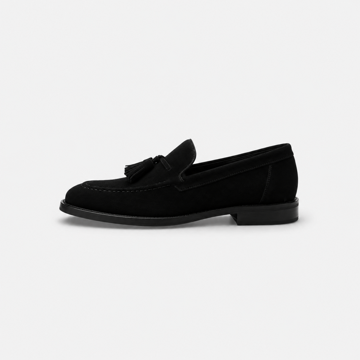 Mocassin Daim Noir Gland Talon pour Homme | Luc