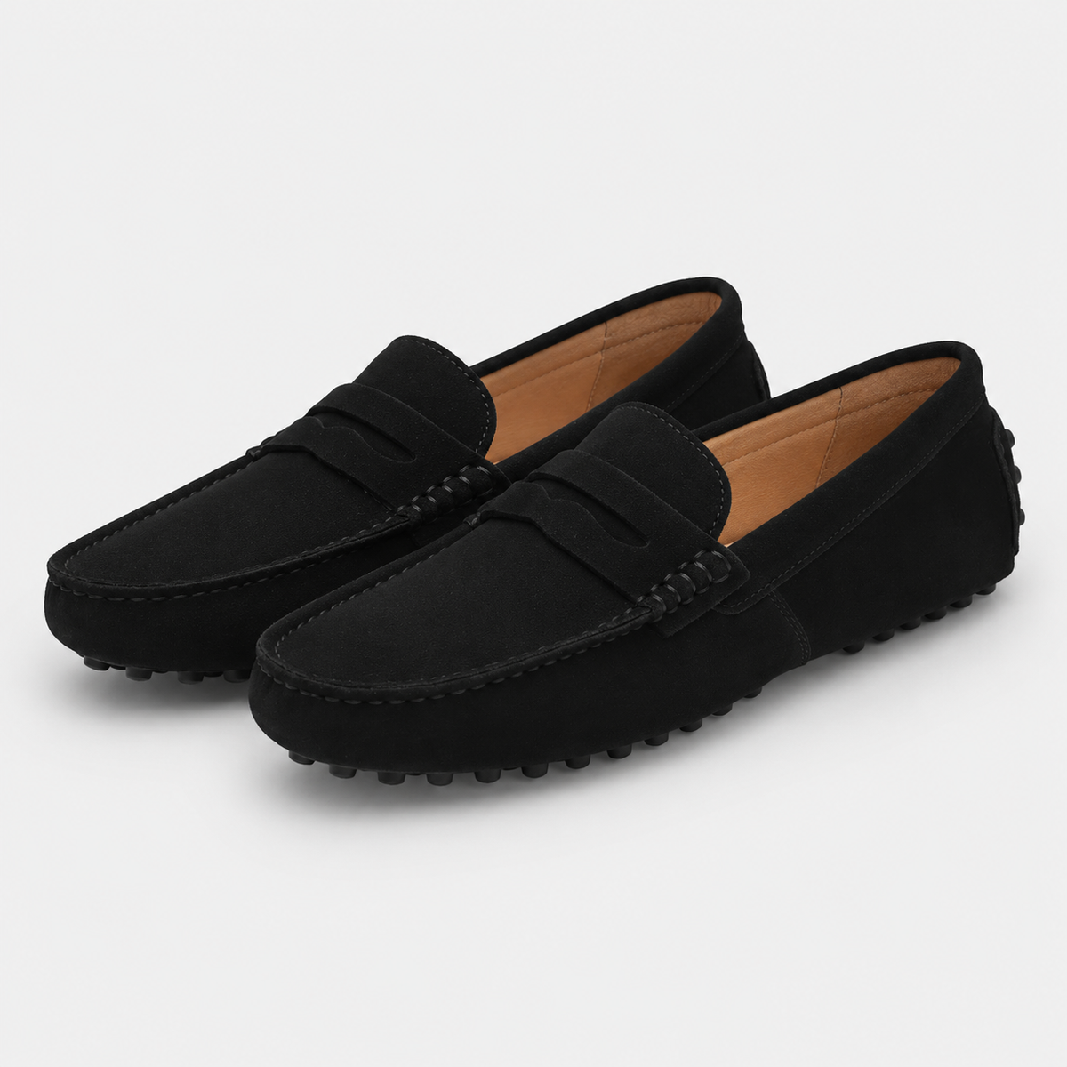 Mocassin Daim Noir Femme | Florence