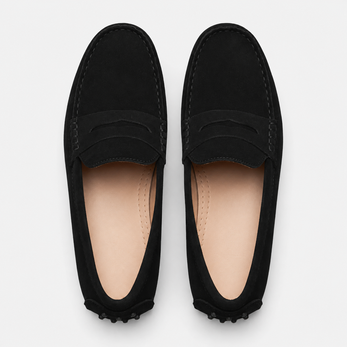 Mocassin Daim Noir Femme | Florence