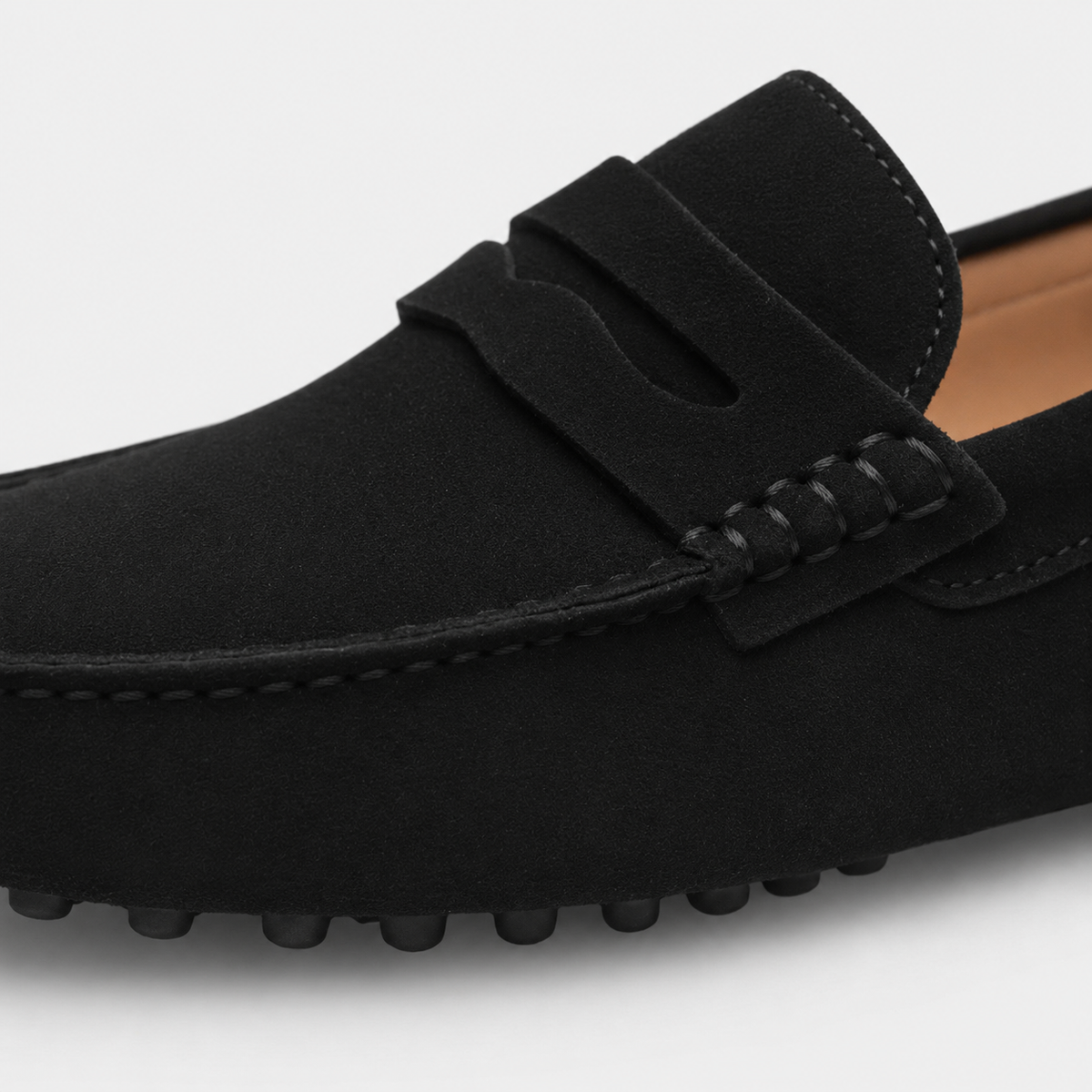 Mocassin Daim Noir Femme | Florence