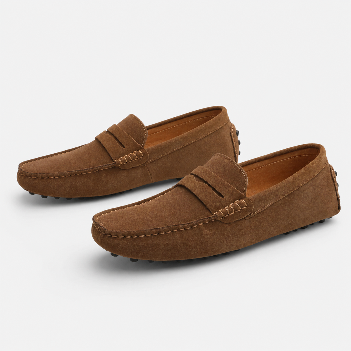 Mocassin Daim Marron Homme | Numa
