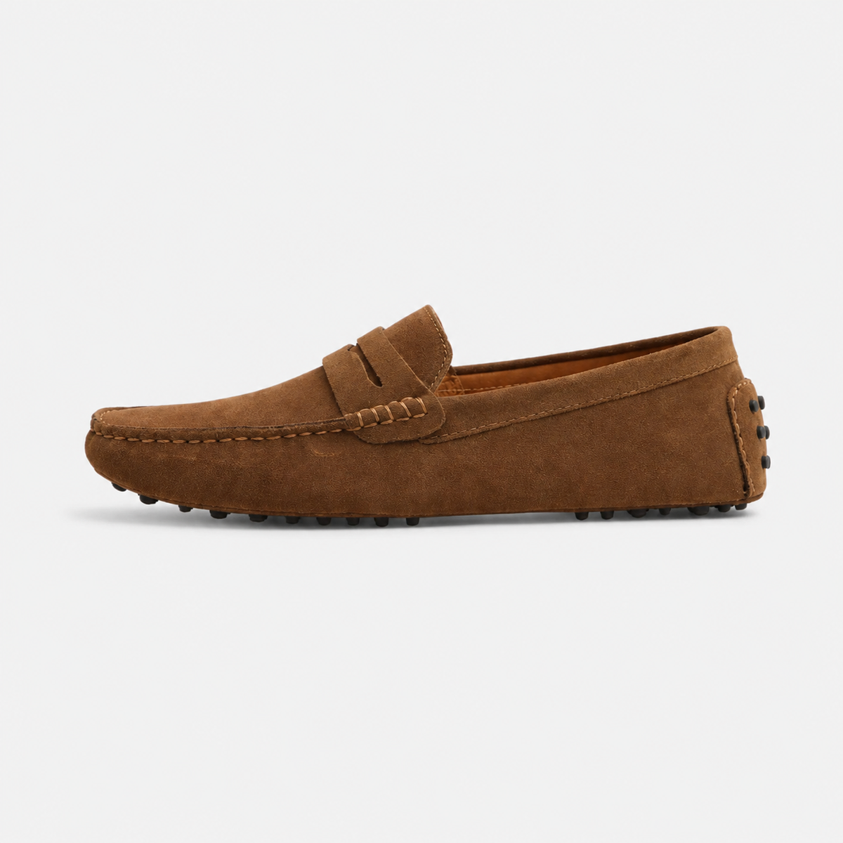 Mocassin Daim Marron Homme | Numa