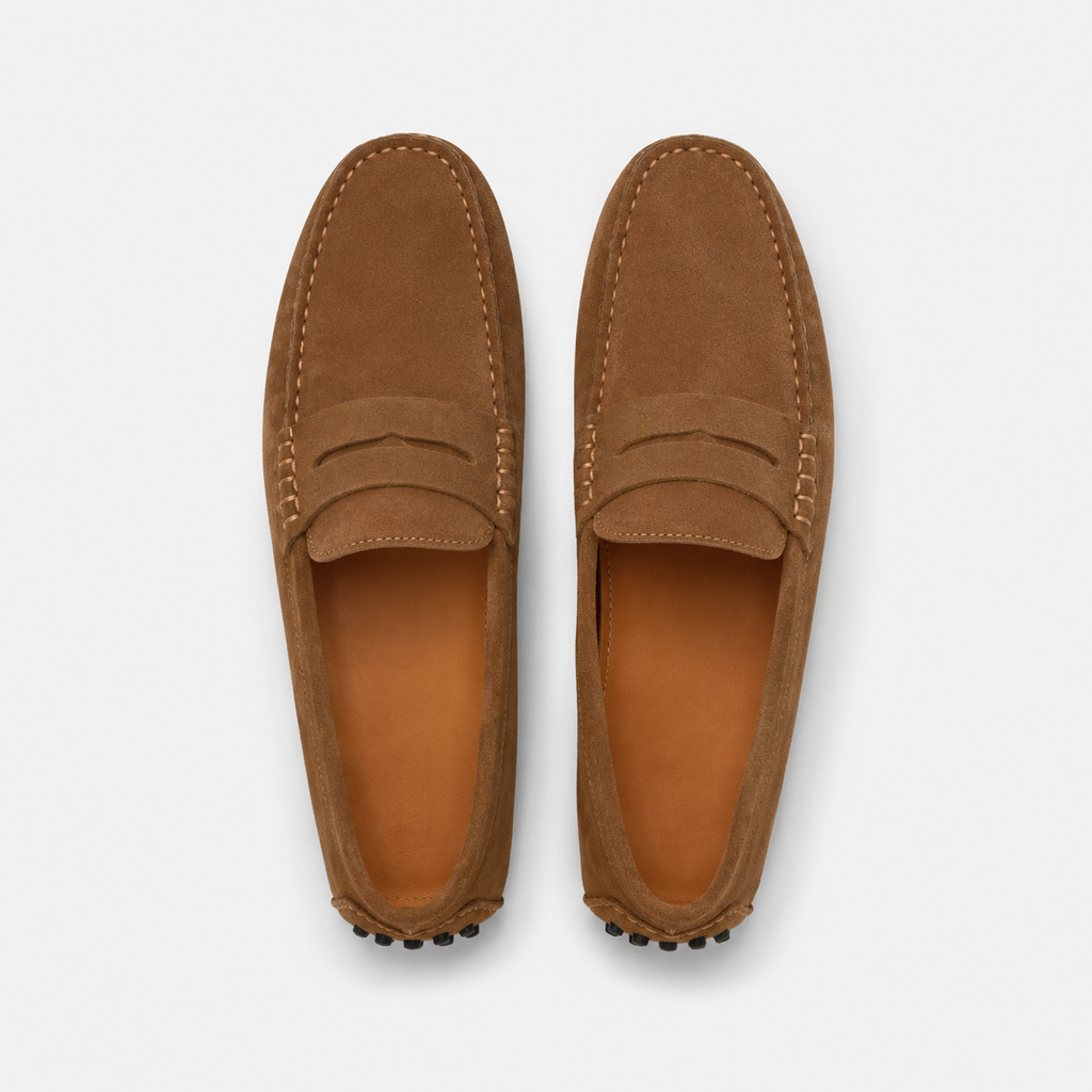 Mocassin Daim Marron Homme | Numa