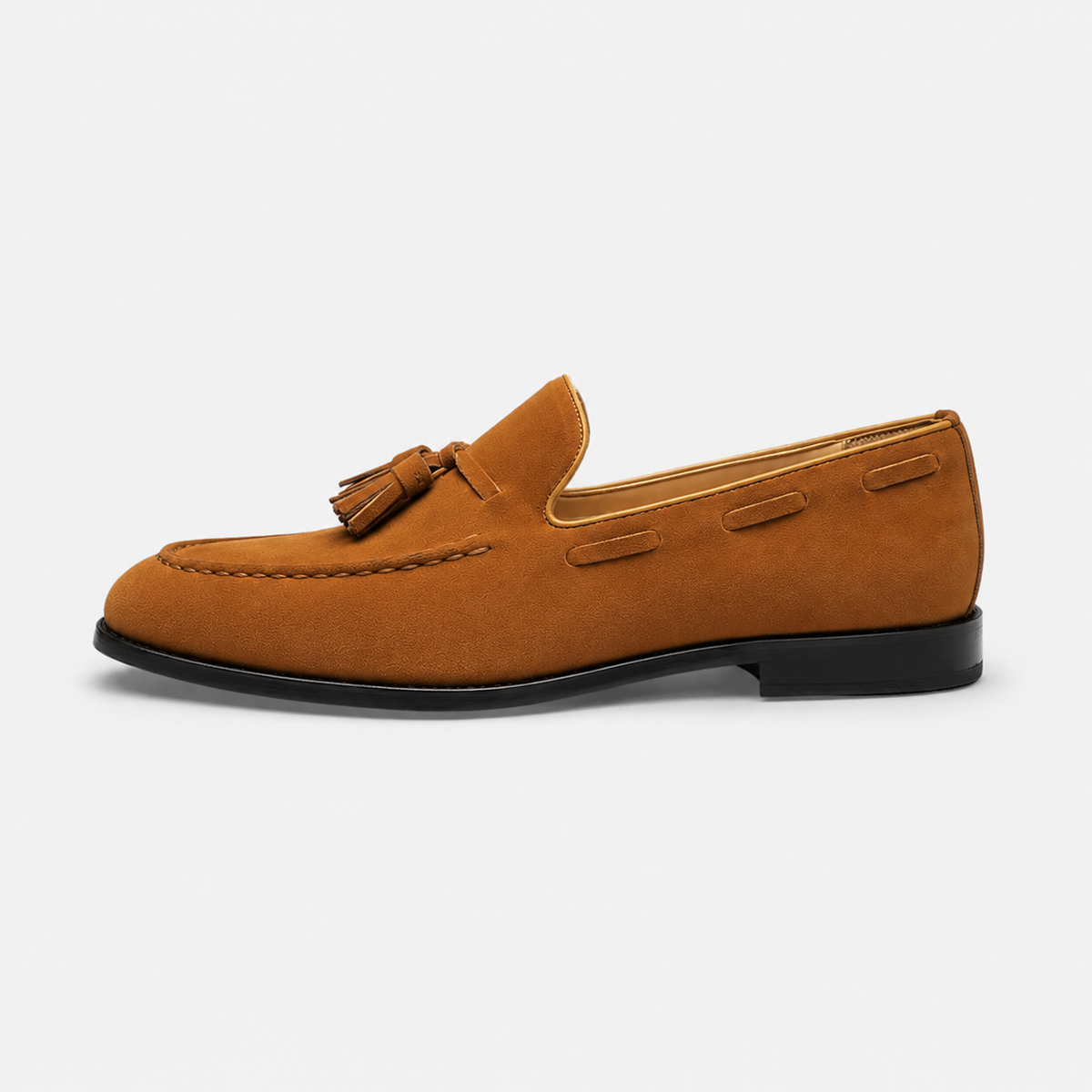 Mocassin Daim Camel à Gland Homme | Perceval