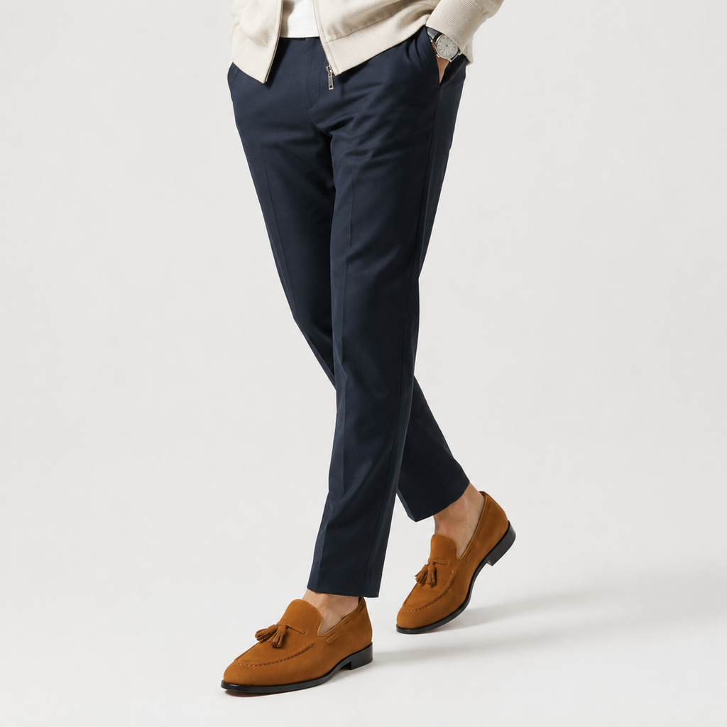 Mocassin Daim Camel à Gland Homme | Perceval