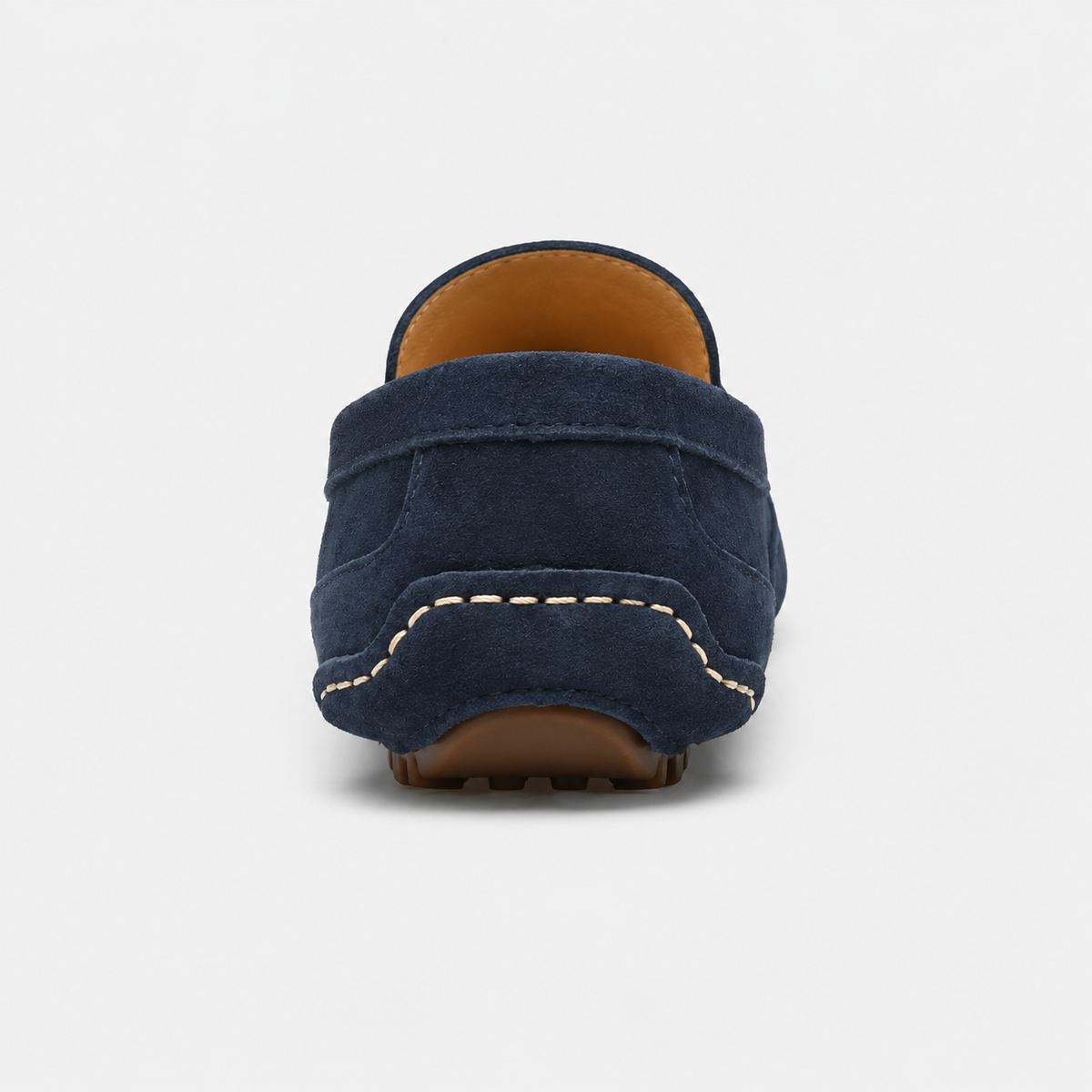 Mocassin Daim Bleu Marine Homme | Bertrand