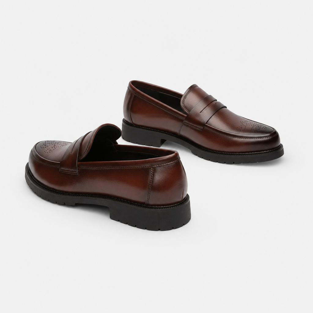 Mocassin Cuir Confort Marron pour Homme | Léandre