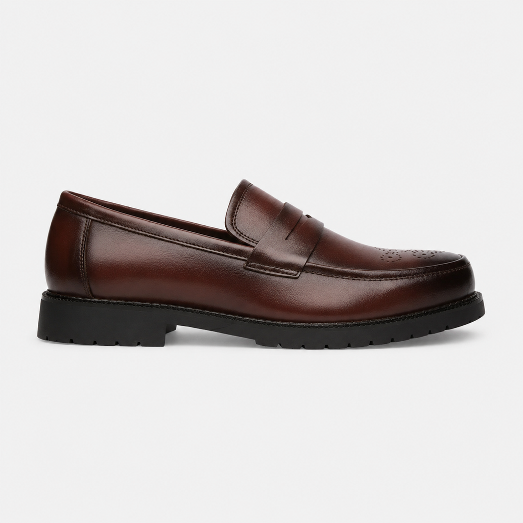 Mocassin Cuir Confort Marron pour Homme | Léandre