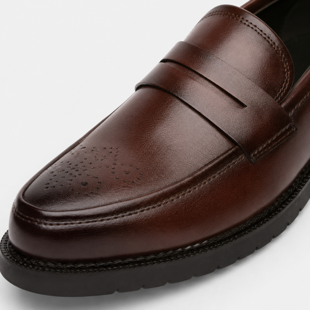 Mocassin Cuir Confort Marron pour Homme | Léandre