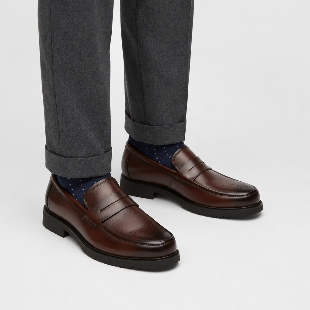 Mocassin Cuir Confort Marron pour Homme | Léandre