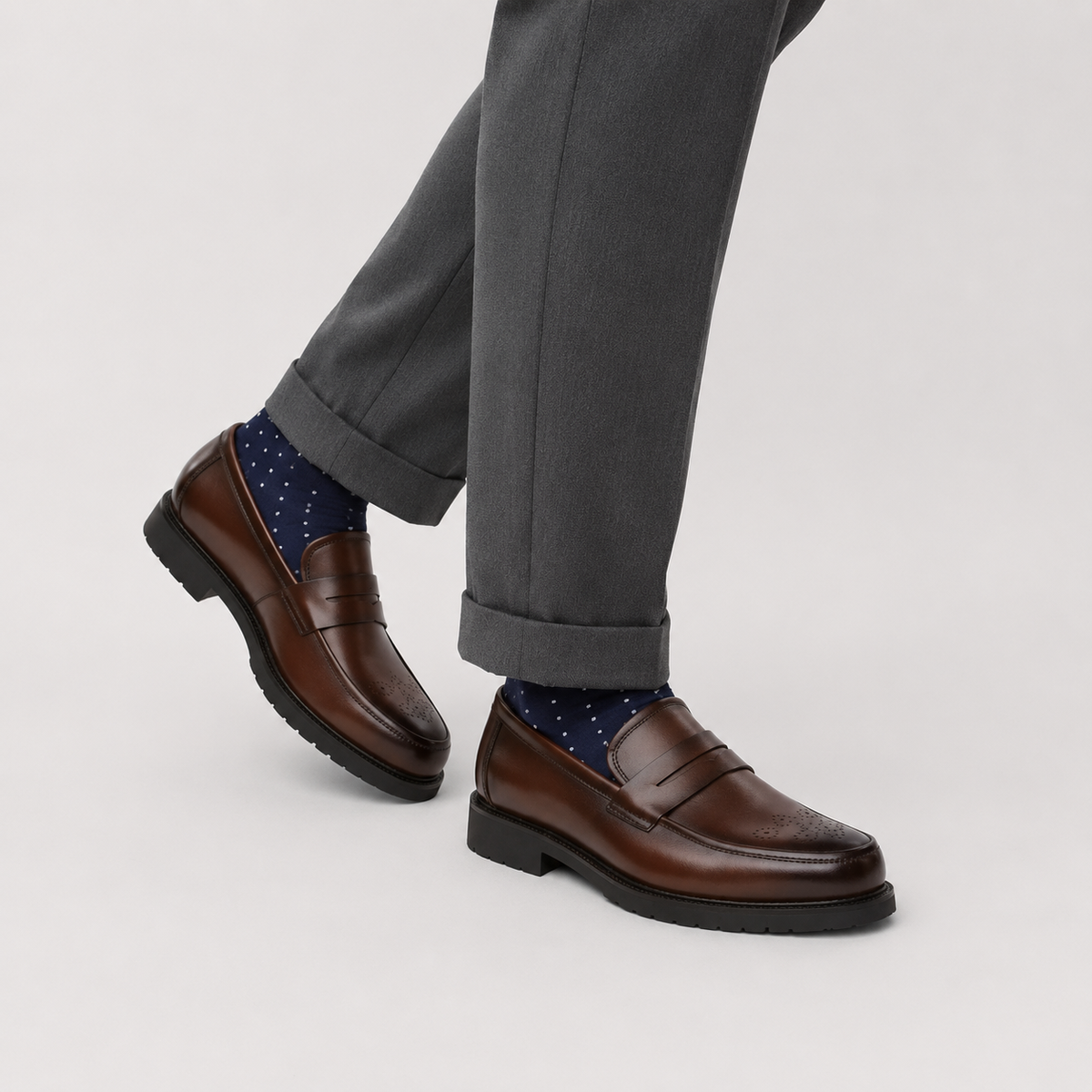 Mocassin Cuir Confort Marron pour Homme | Léandre