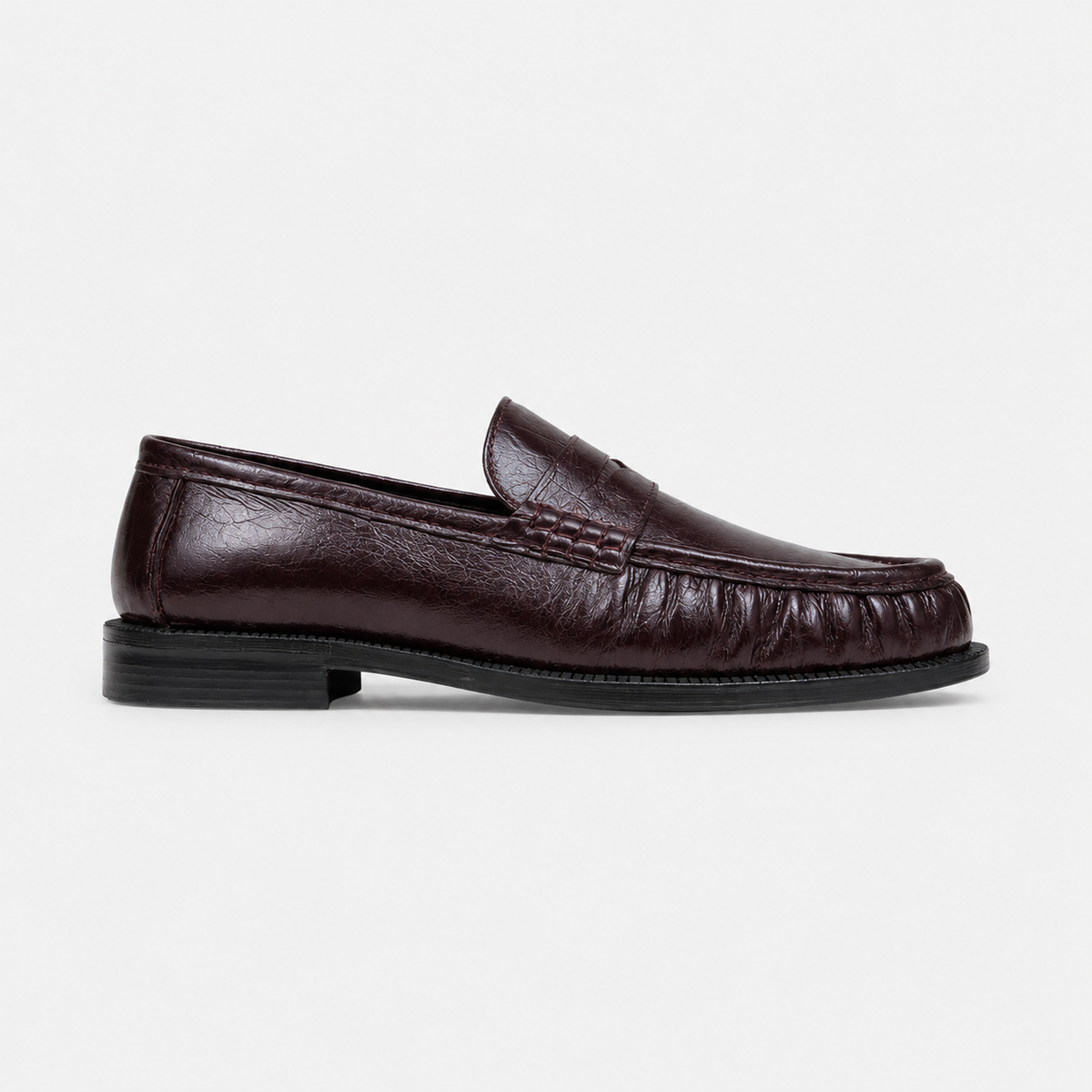 Mocassin Cuir Bordeaux Femme | Barbara