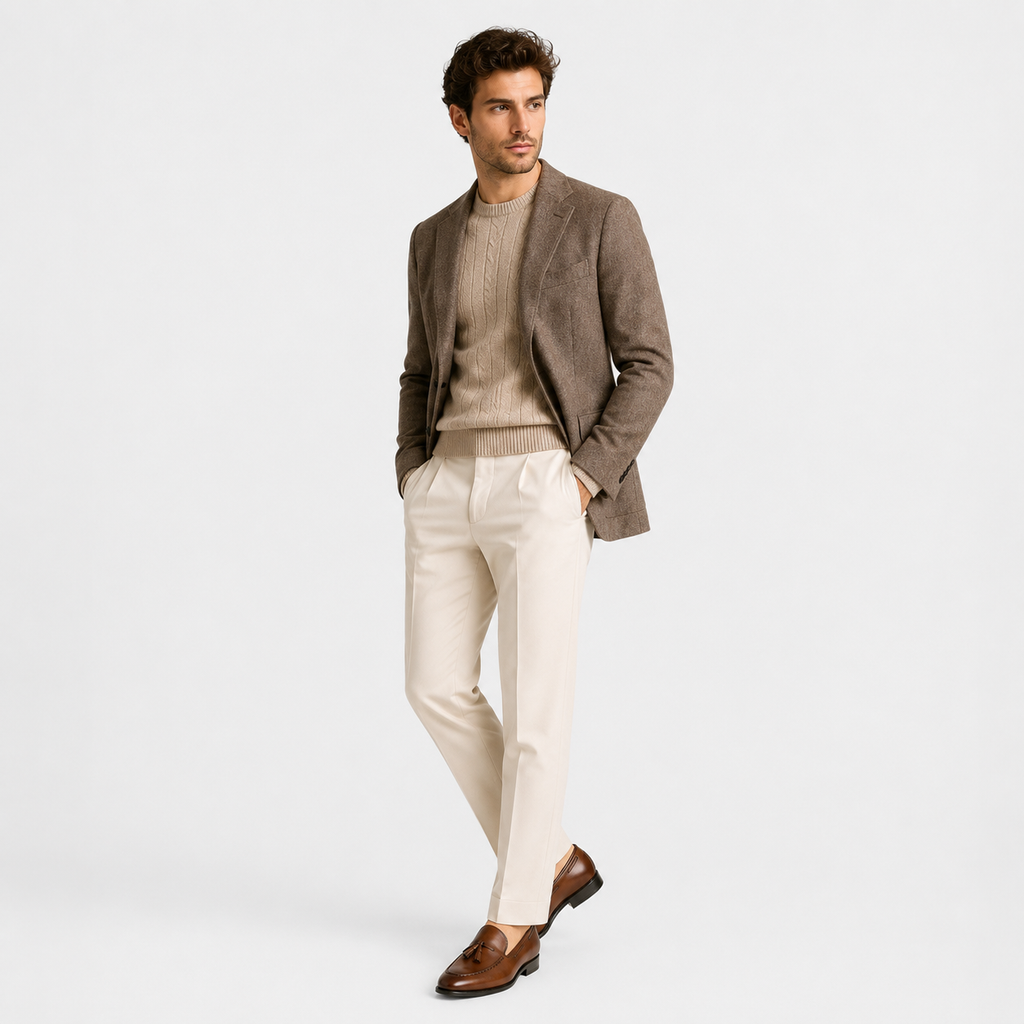 Mocassin Cuir Marron Vernis à Gland Homme | Antoine