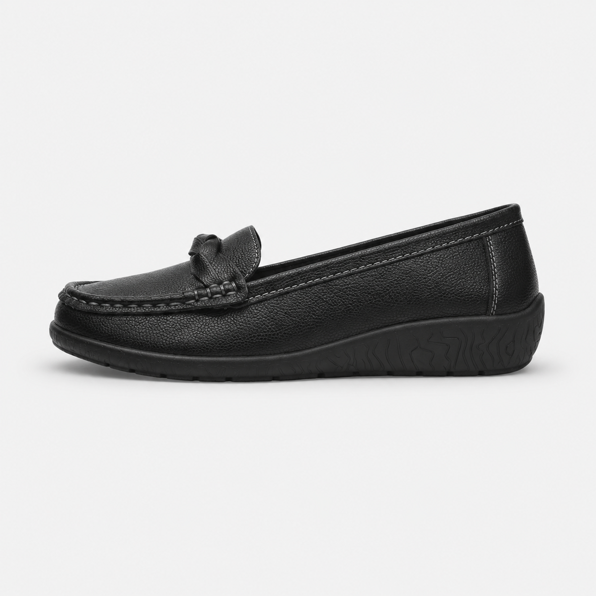 Mocassin Cuir Femme Noir | Zoé