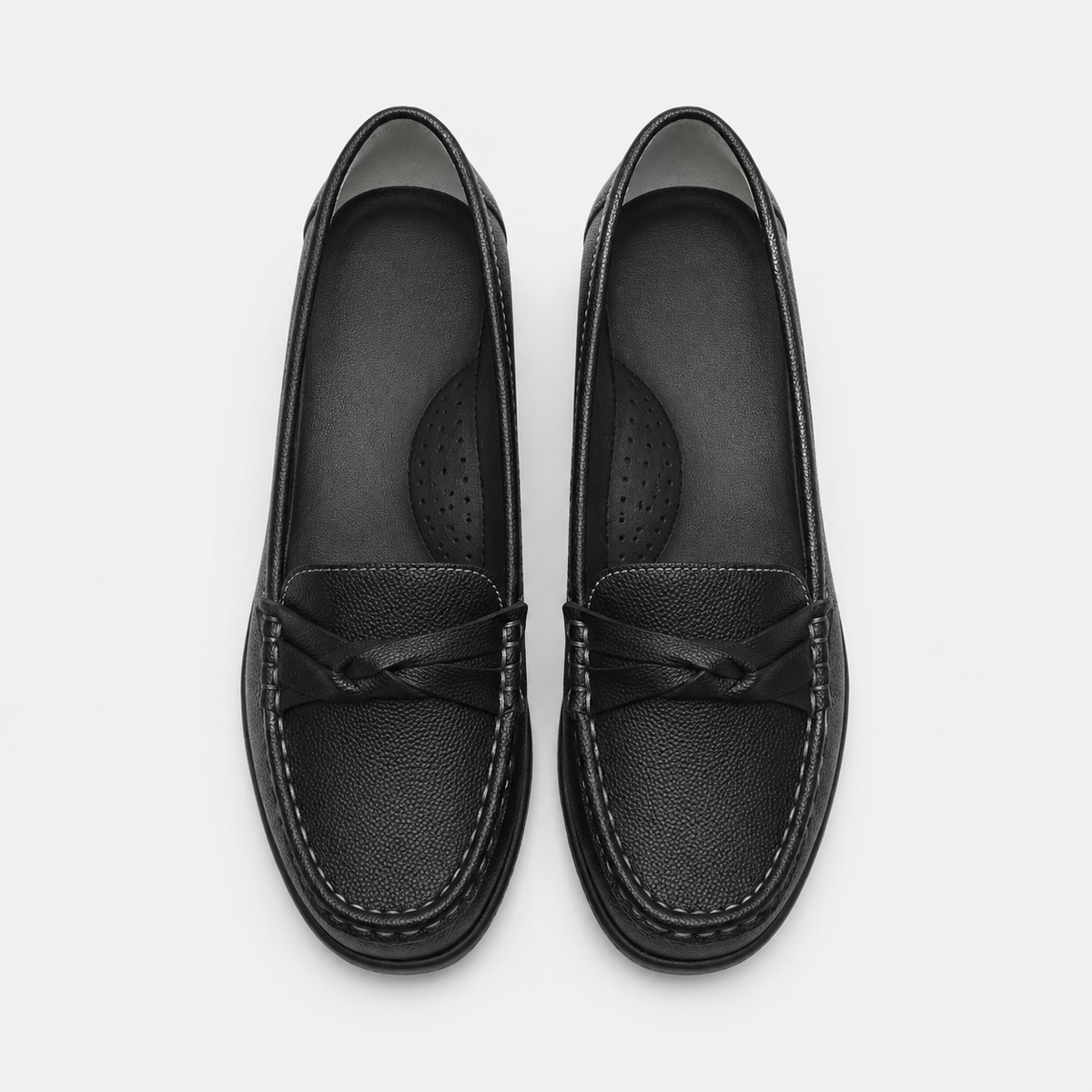 Mocassin Cuir Femme Noir | Zoé