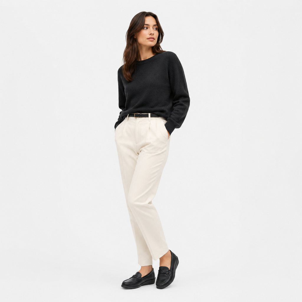 Mocassin Cuir Femme Noir | Zoé