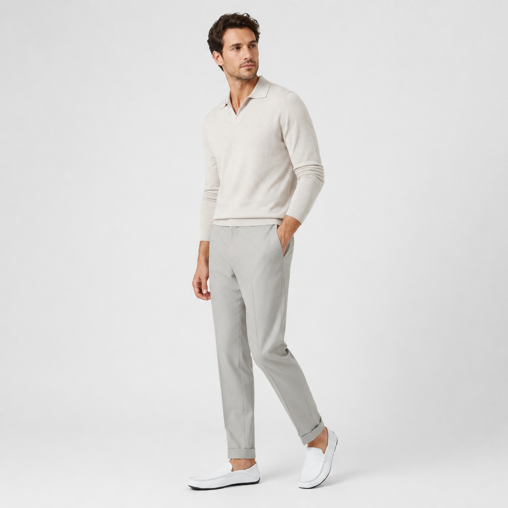 Mocassin Cuir Blanc Homme | Louis
