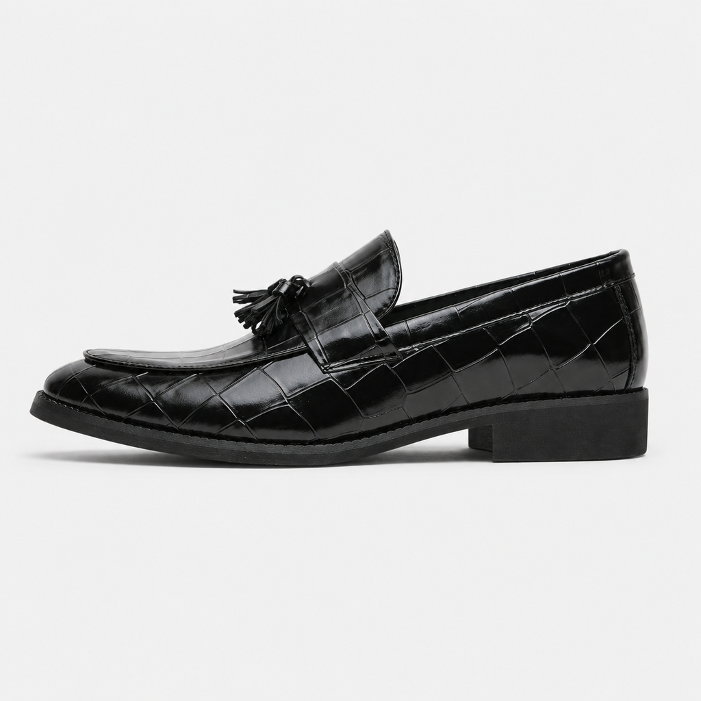Mocassin Croco à Glands | Gatien