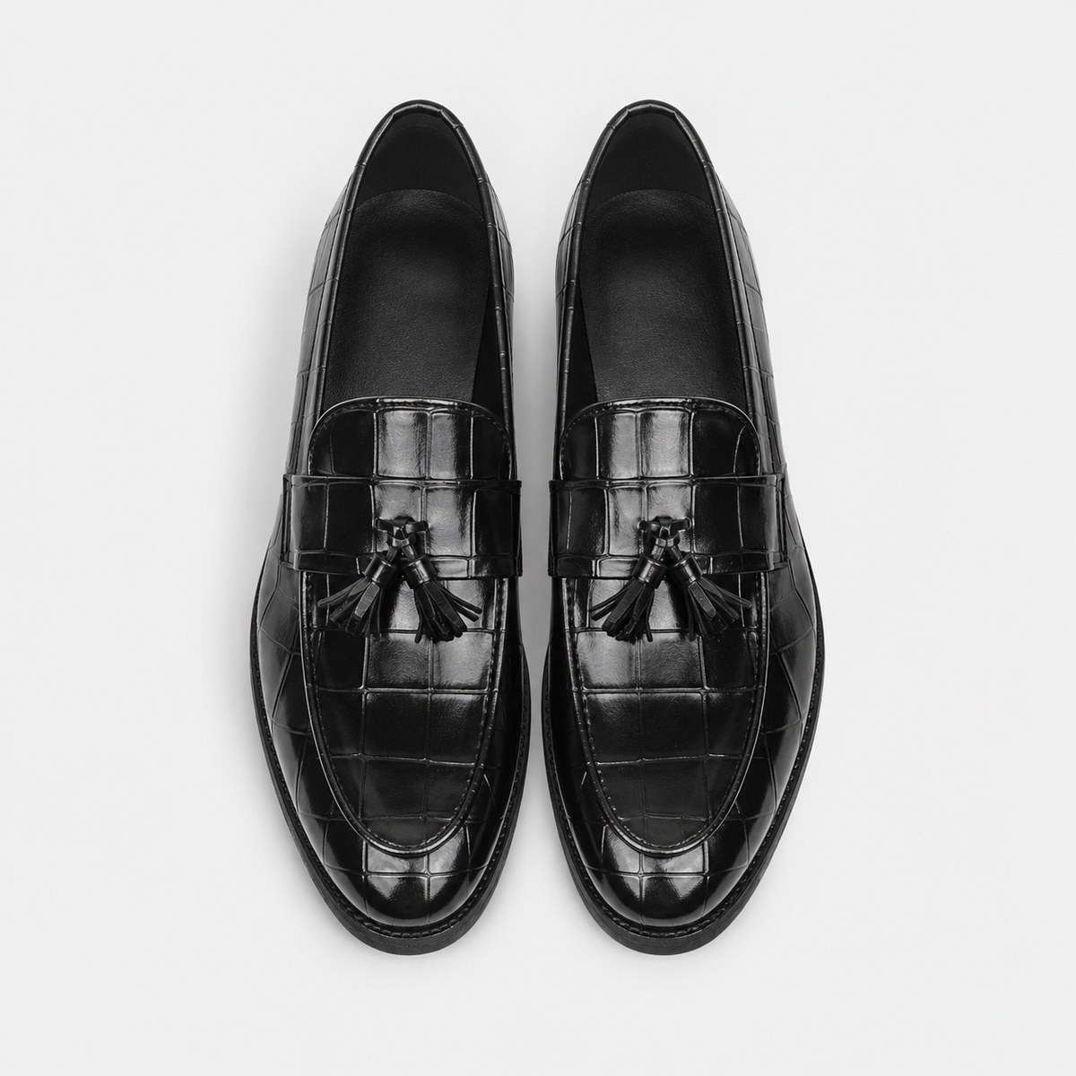 Mocassin Croco à Glands | Gatien