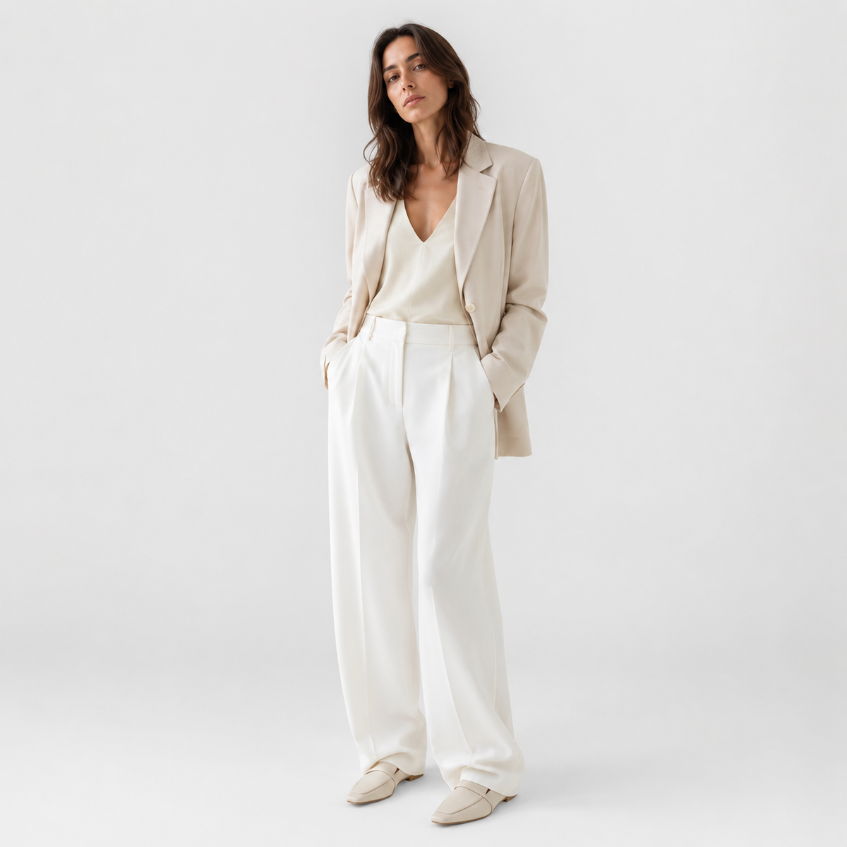 Mocassin Crème Femme | Valentine