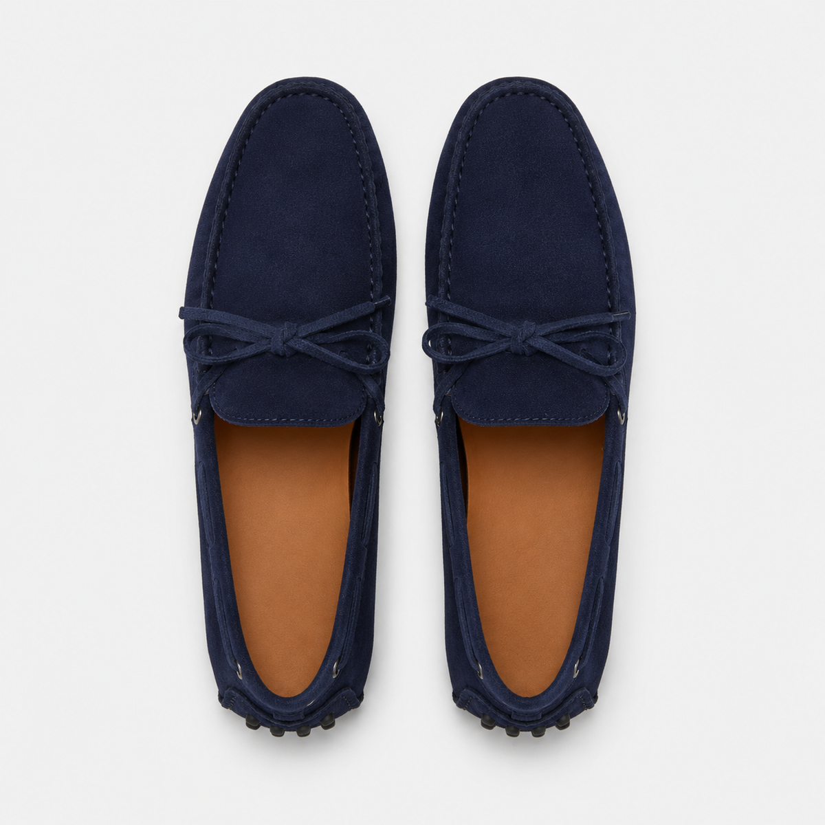 Mocassin Confort Bateau en Daim Bleu Marine pour Homme | Adrien
