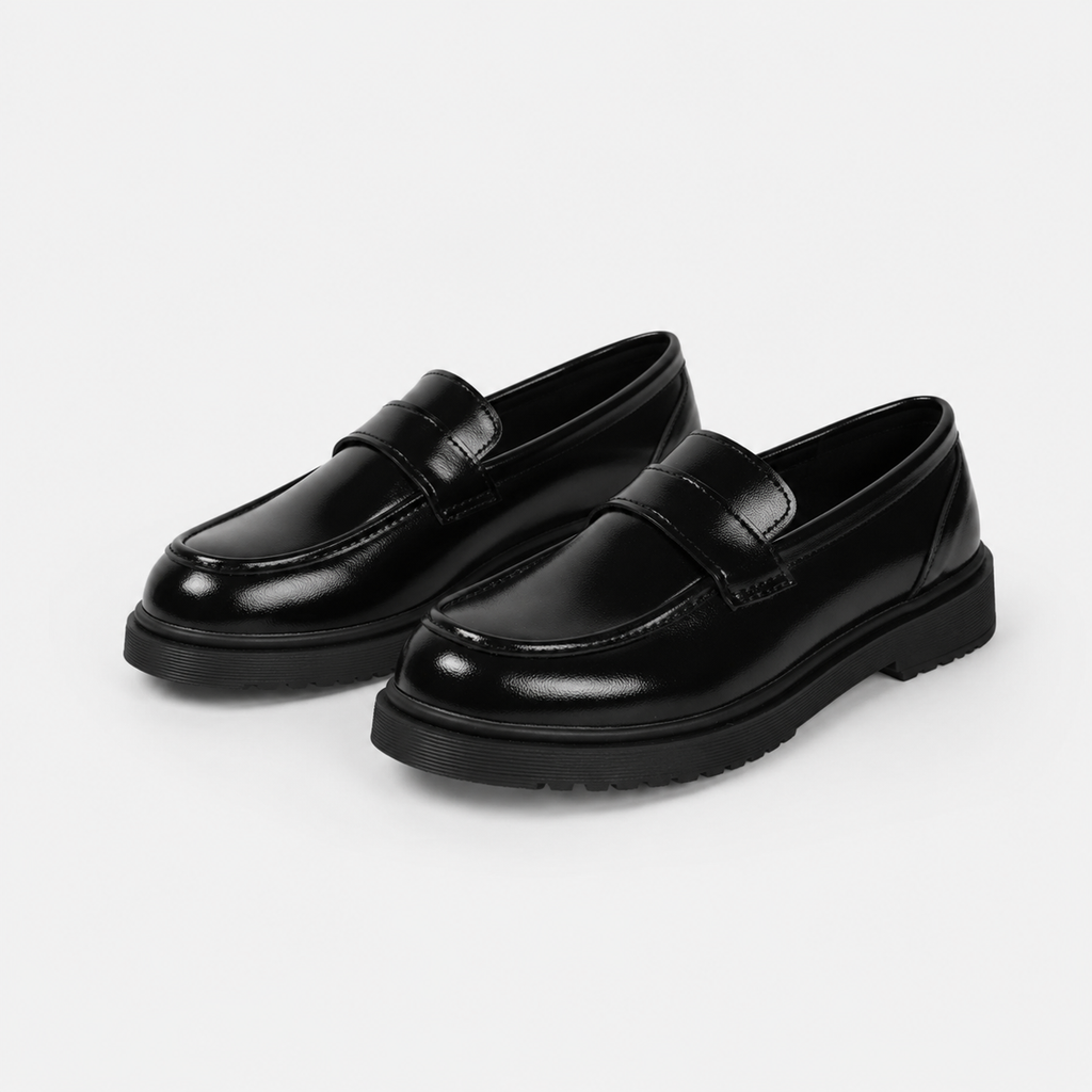 Mocassin Compensé en Cuir Vernis Femme | Giulia