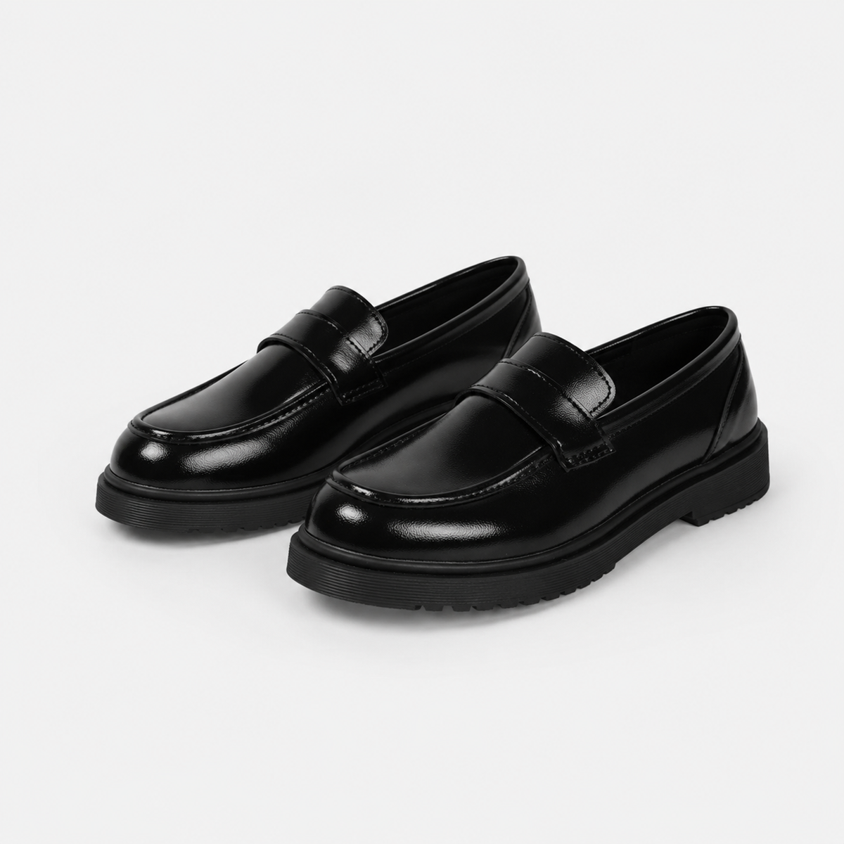 Mocassin Compensé en Cuir Vernis Femme | Giulia