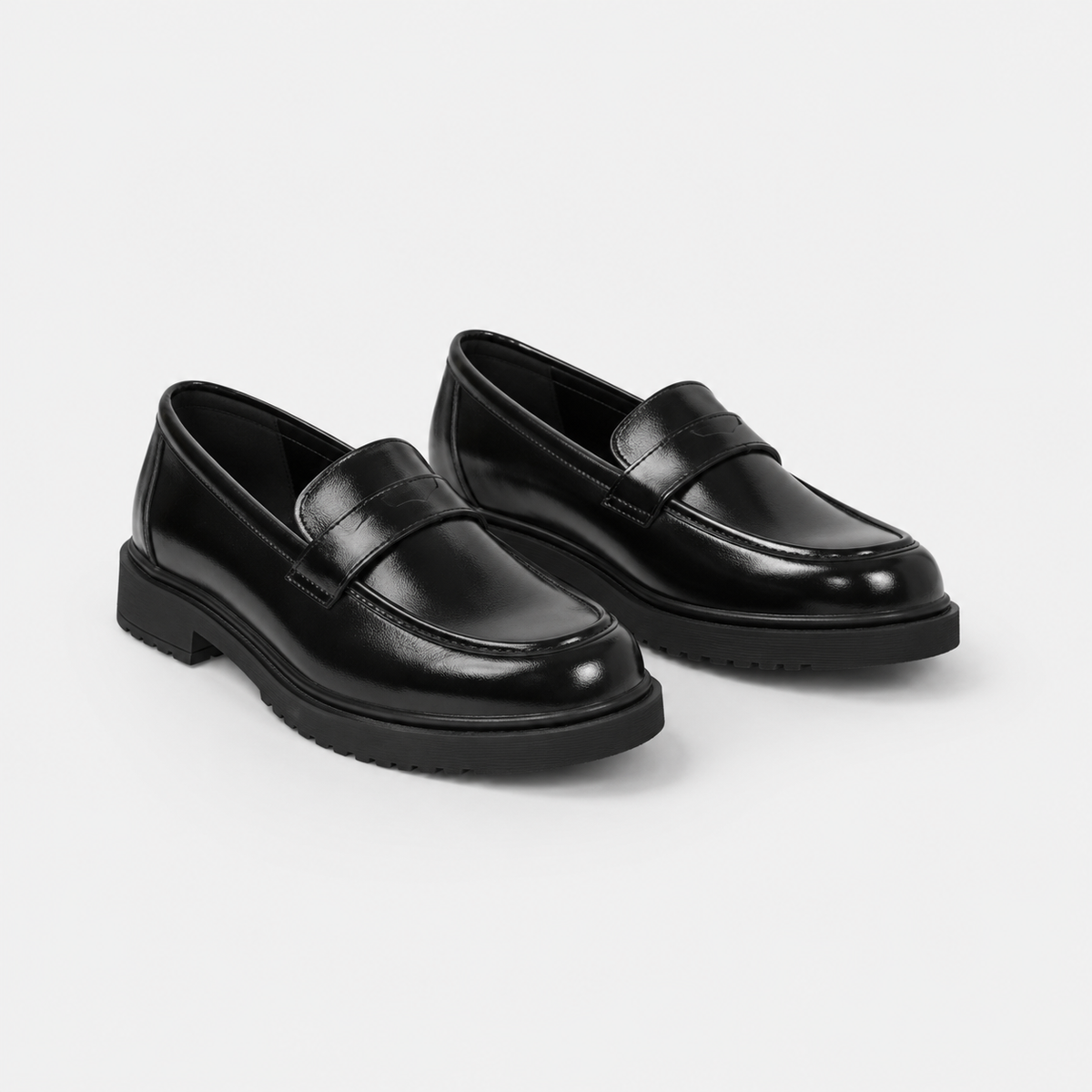 Mocassin Compensé en Cuir Vernis Femme | Giulia