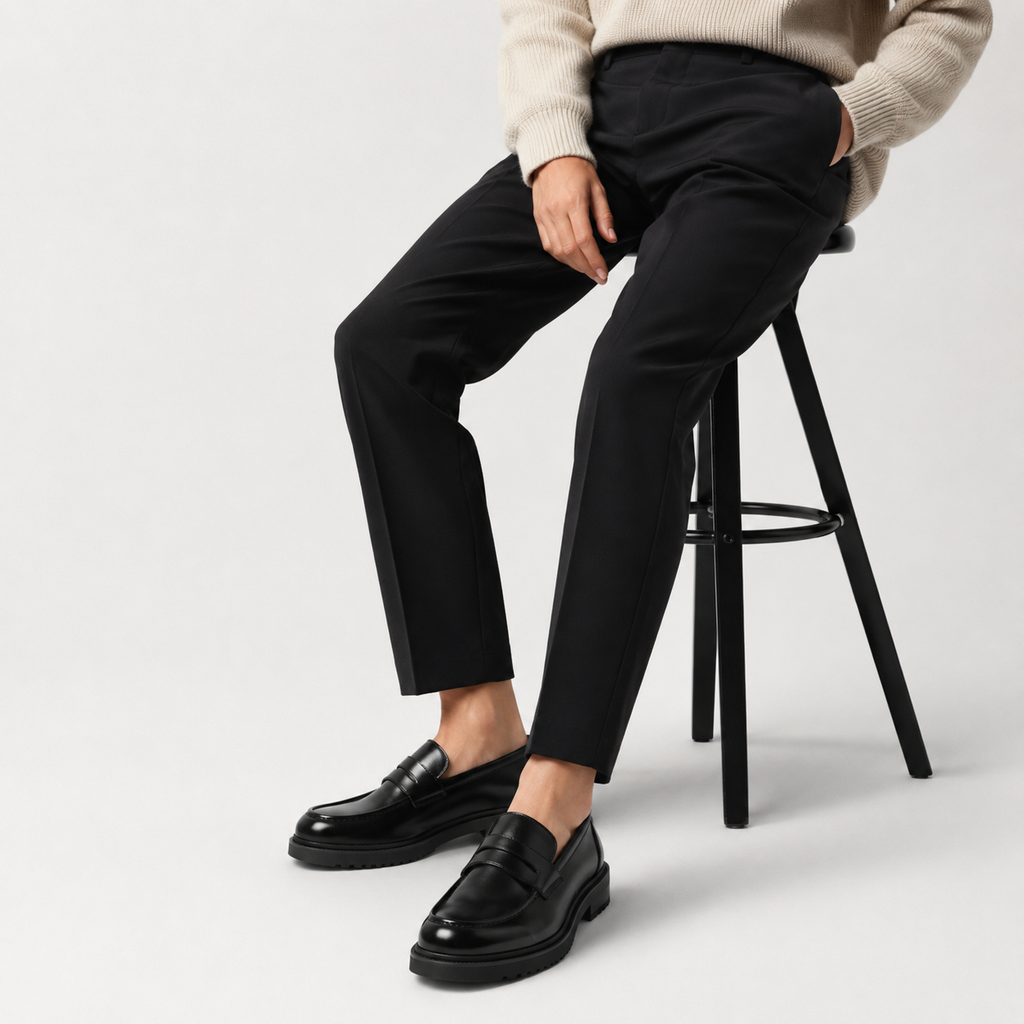 Mocassin Compensé en Cuir Vernis Femme | Giulia