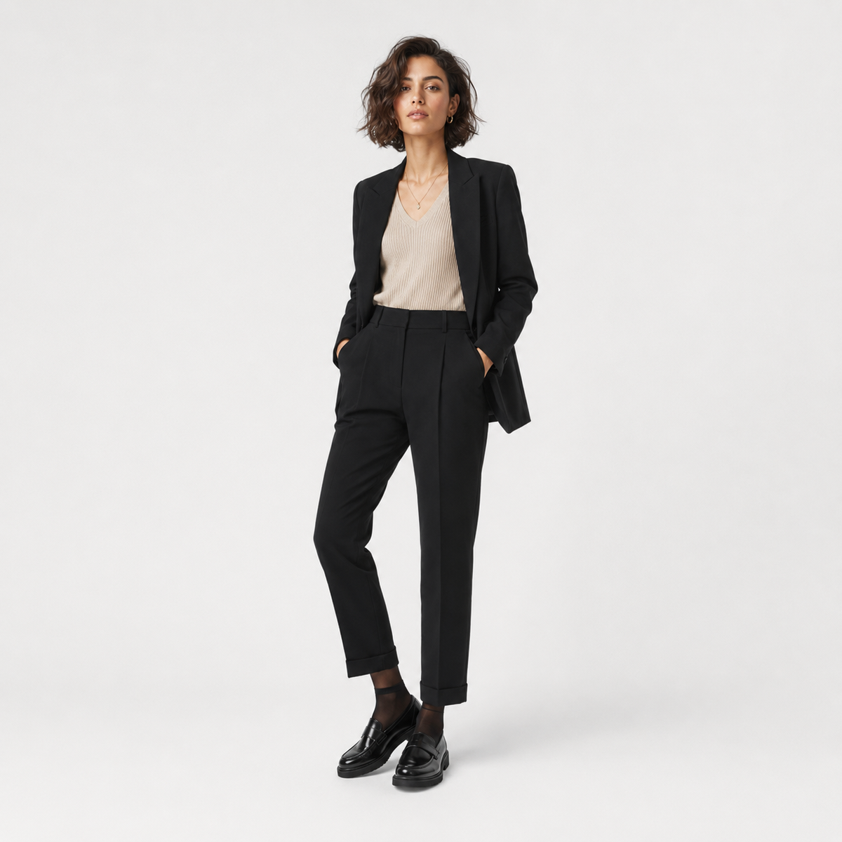 Mocassin Compensé en Cuir Vernis Femme | Giulia