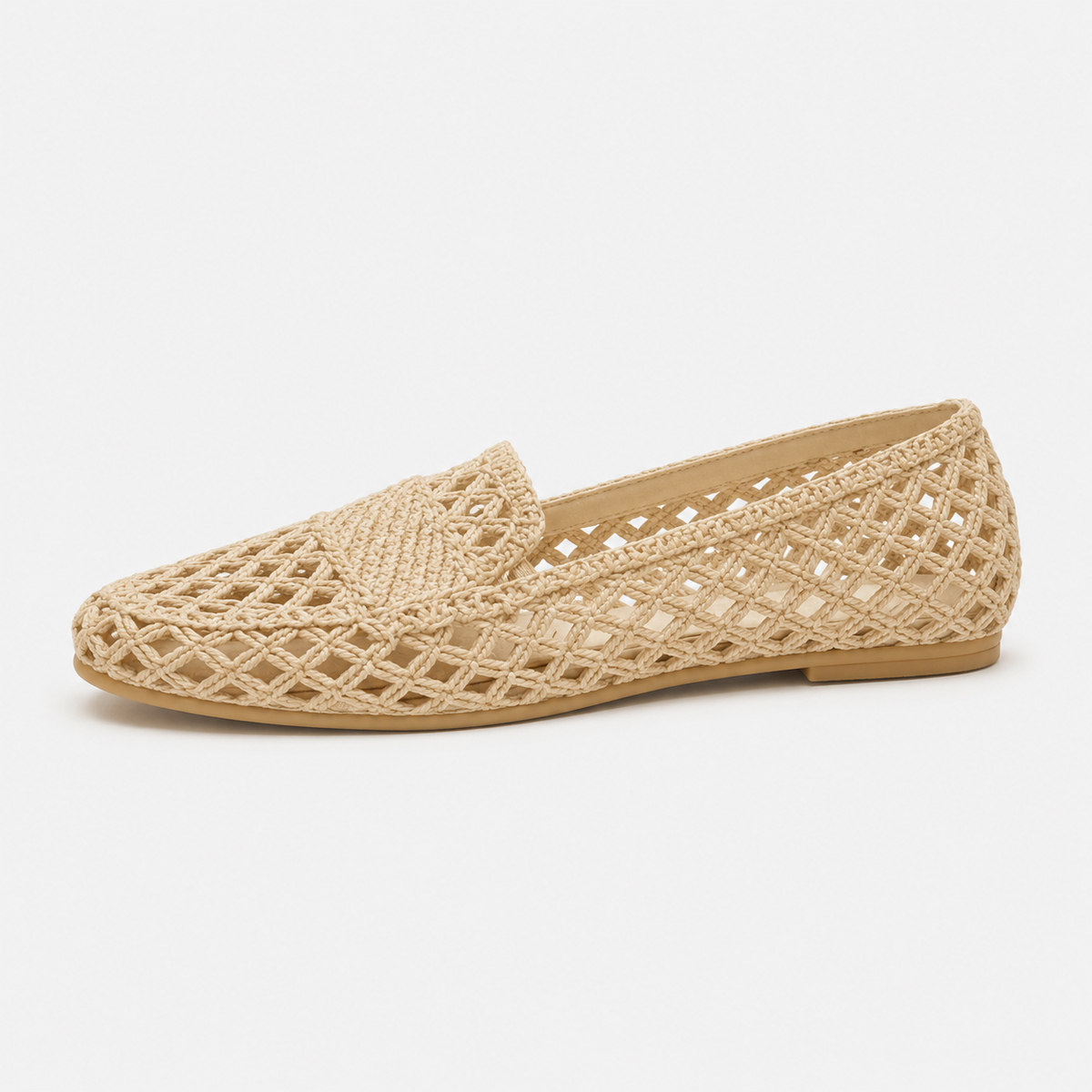 Mocassin Beige à Trou Femme | Bathilde