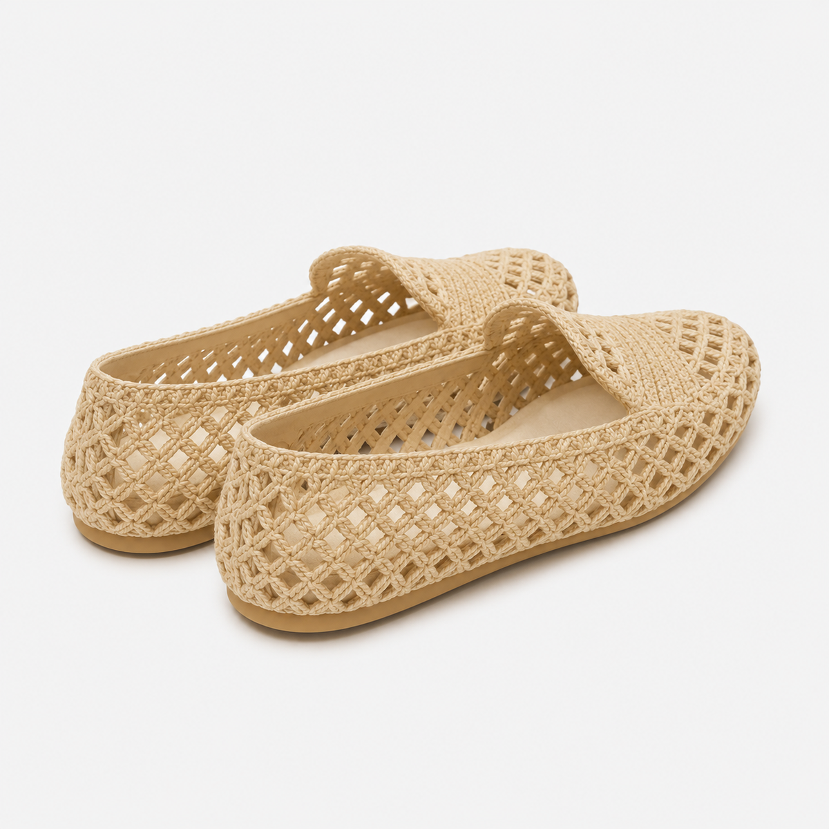 Mocassin Beige à Trou Femme | Bathilde