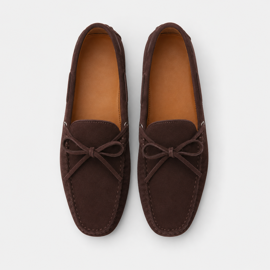Mocassin Bateau Bordeaux Été en Daim Nubuck pour Homme | Amaury
