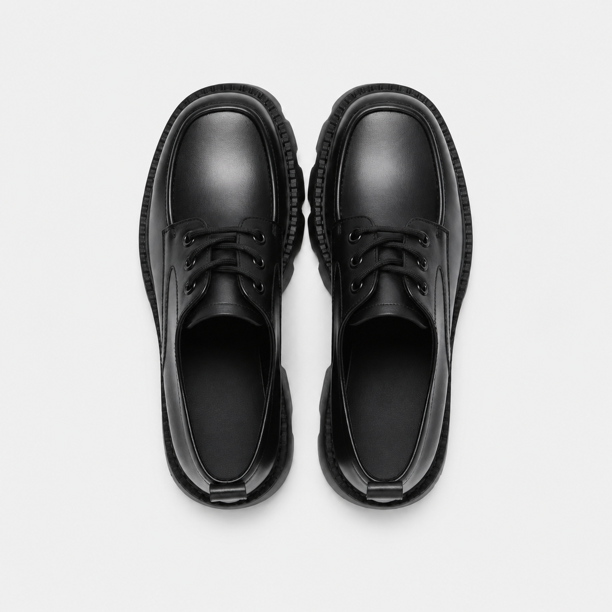 Mocassin à Lacet Plateforme et Talon Noir pour Femme | Éléonore