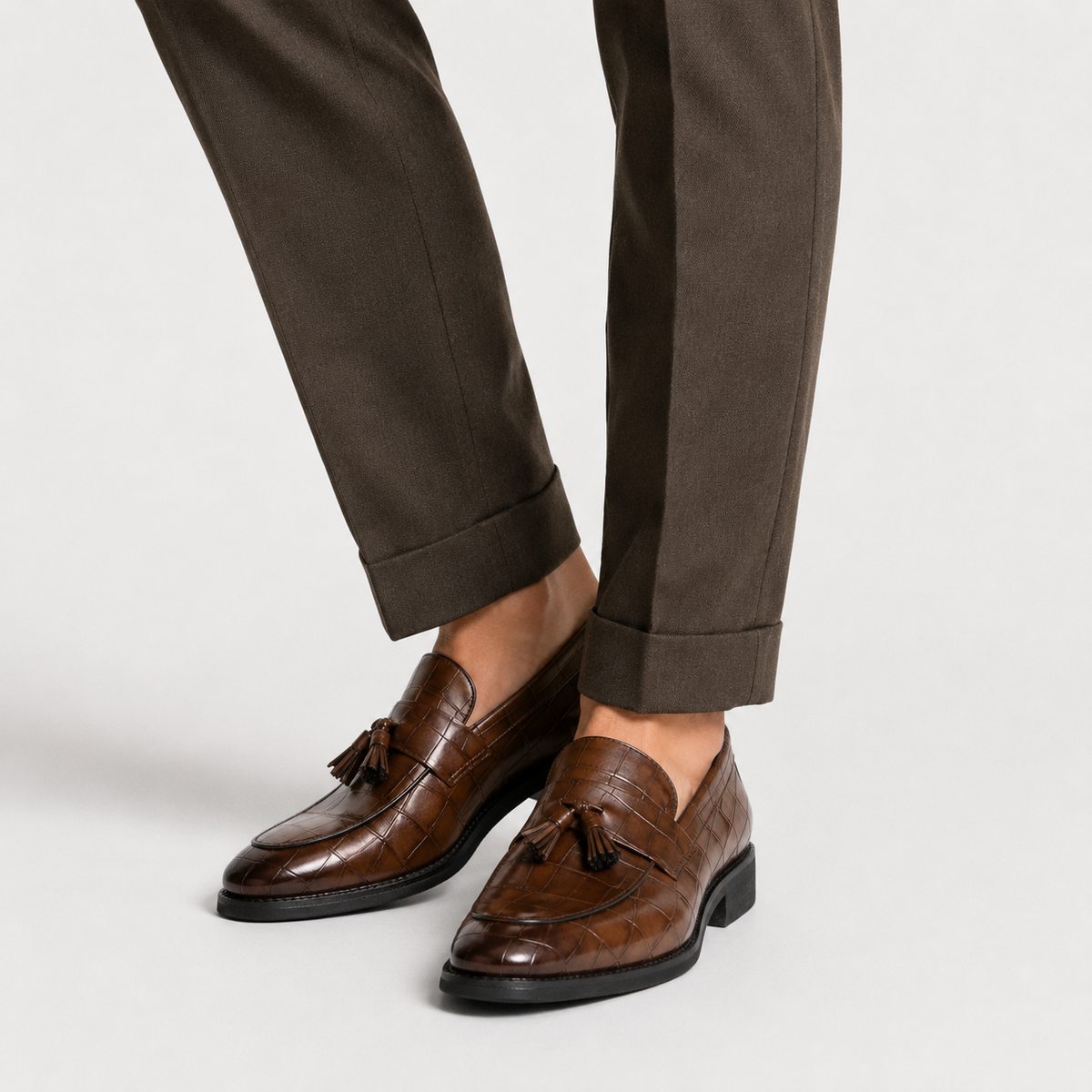 Mocassin à Gland Marron | Nino