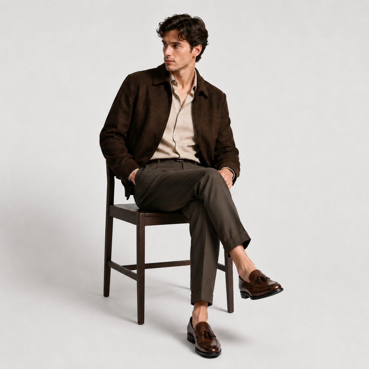 Mocassin à Gland Marron | Nino