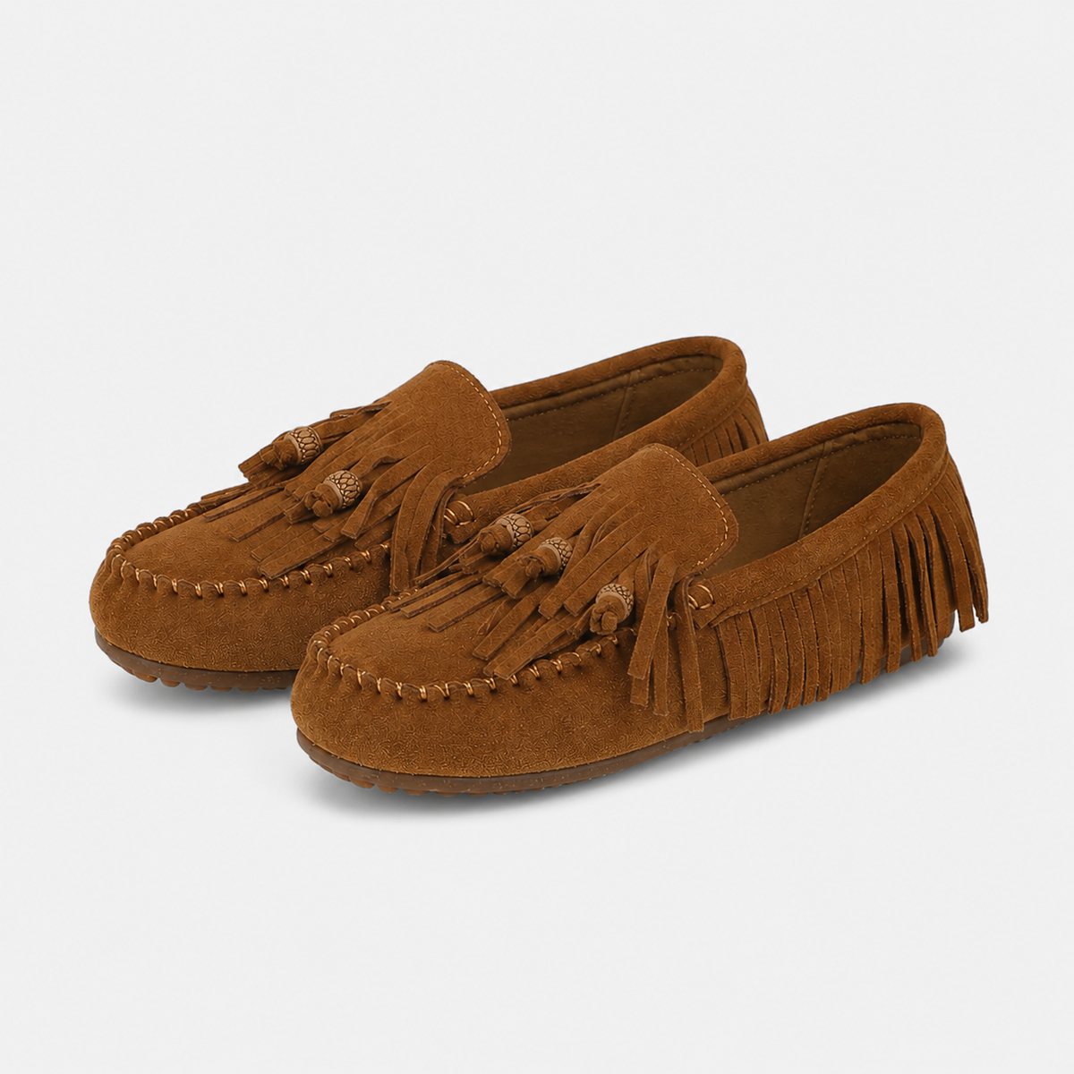 Chausson Mocassin Indien Marron pour Femme | Adèle