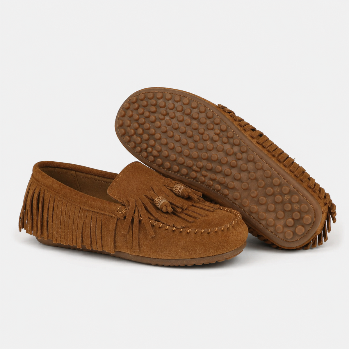 Chausson Mocassin Indien Marron pour Femme | Adèle