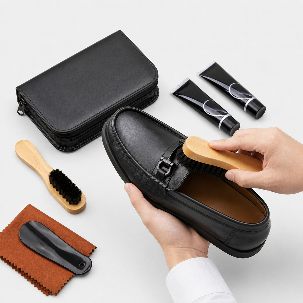 Pack Entretien Mocassin Complet – Nettoyage, Brillance | Dominique