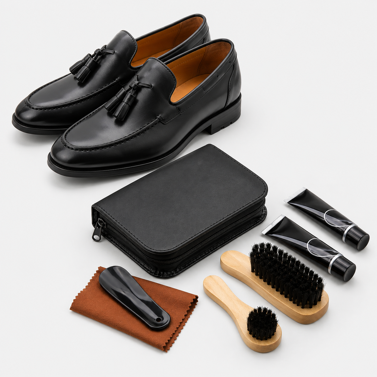Pack Entretien Mocassin Complet – Nettoyage, Brillance | Dominique