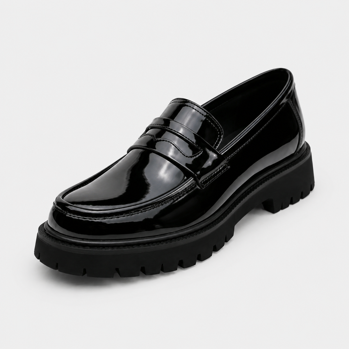 Mocassin Plateforme en Cuir Vernis pour Homme | Florian