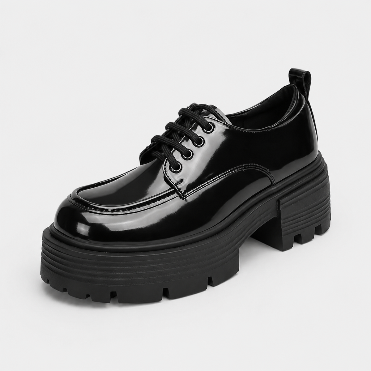 Mocassin Plateforme Cuir Vernis Femme | Manon