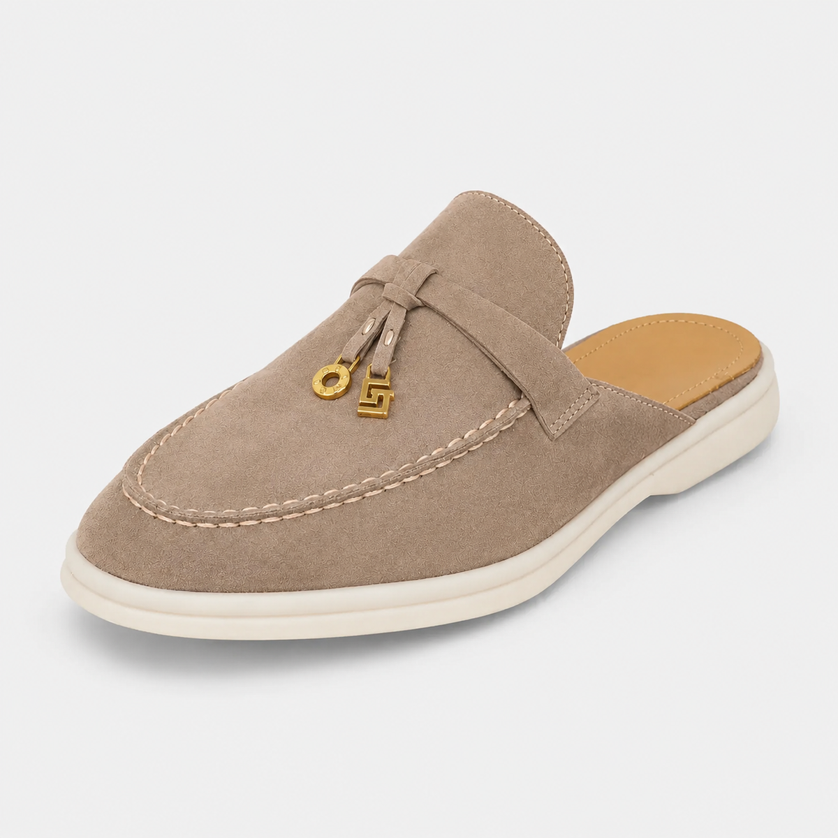 Mocassin Ouvert Marron Clair à Glands Femme | Margaux