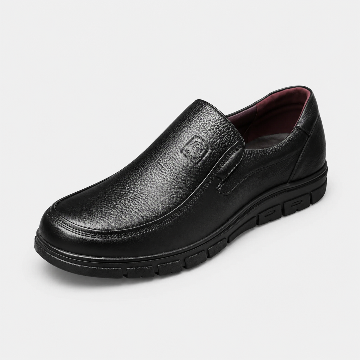Mocassin Confort Semelle Épaisse Confort en Cuir Noir Homme | Martin