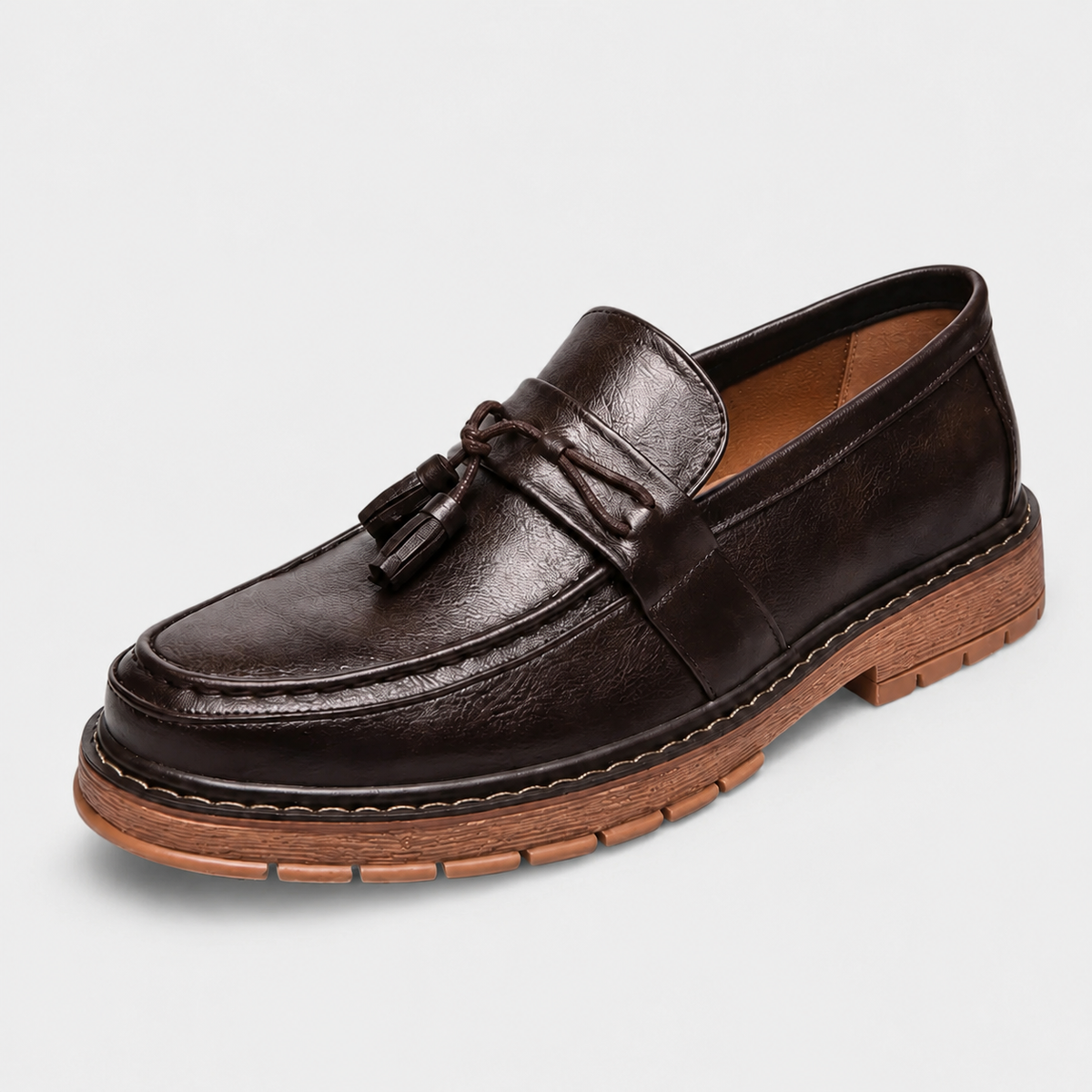 Mocassin Marron Foncé Gland Homme | Regis