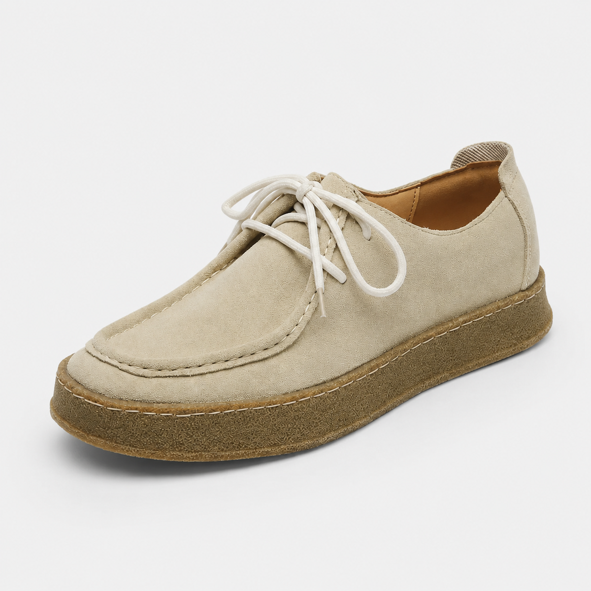 Mocassin Homme Nubuck Beige | Ludovic