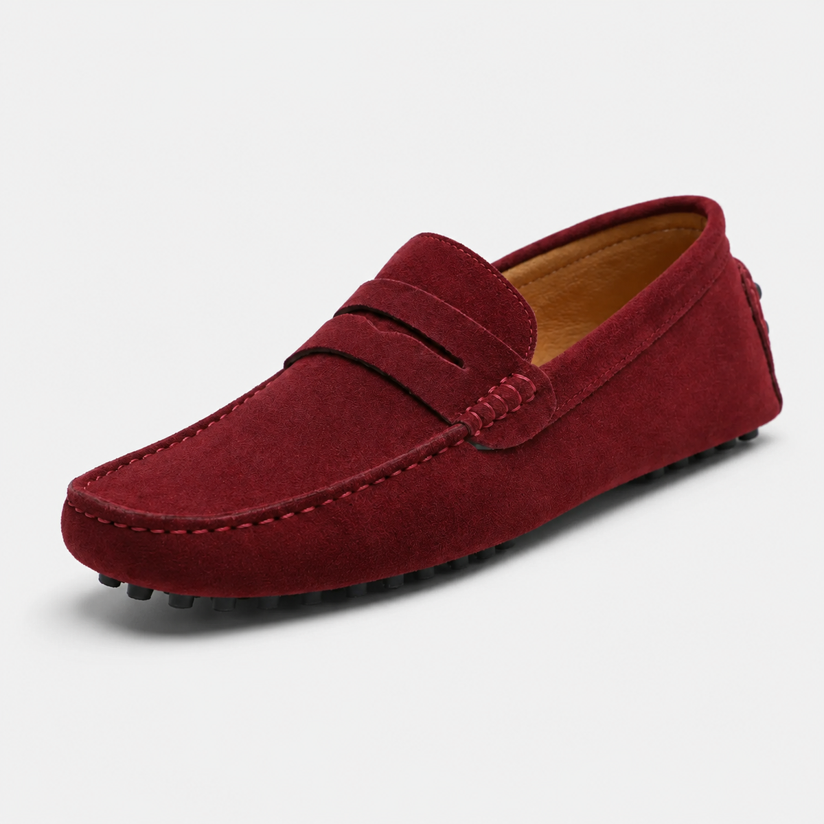 Mocassin Homme Bordeaux Daim | Florent